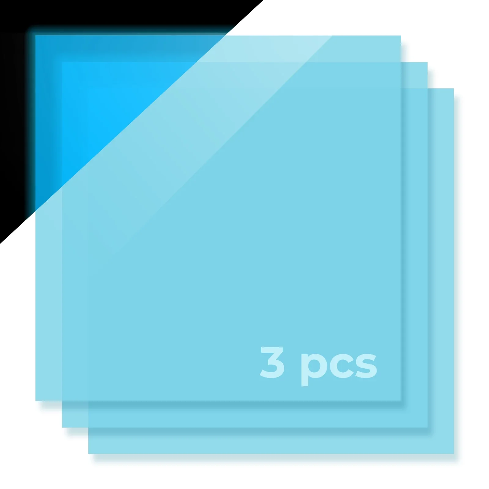 xTool - Acrylic Sheet Plexiglass - Glow in the Dark - Blue Turquoise - 3mm (3pcs) - Image 4