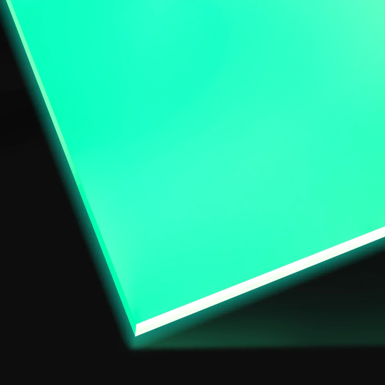 xTool - Acrylic Sheet Plexiglass - Glow in the Dark - Green Turquoise - 3mm (3pcs) - Image 3