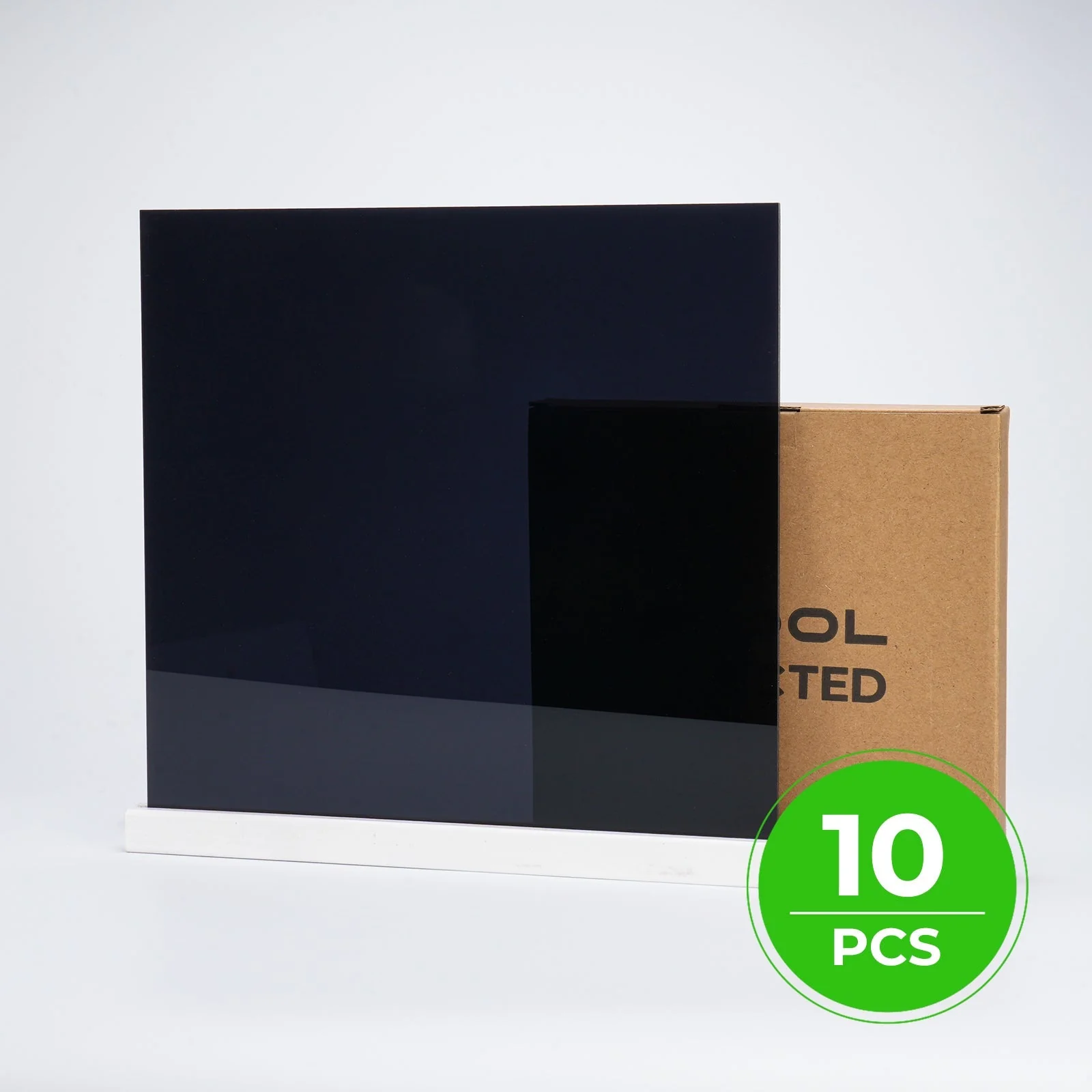 xTool - Acrylic Sheet Plexiglass Opaque Glossy - Black - 1mm (10pcs) - Image 2