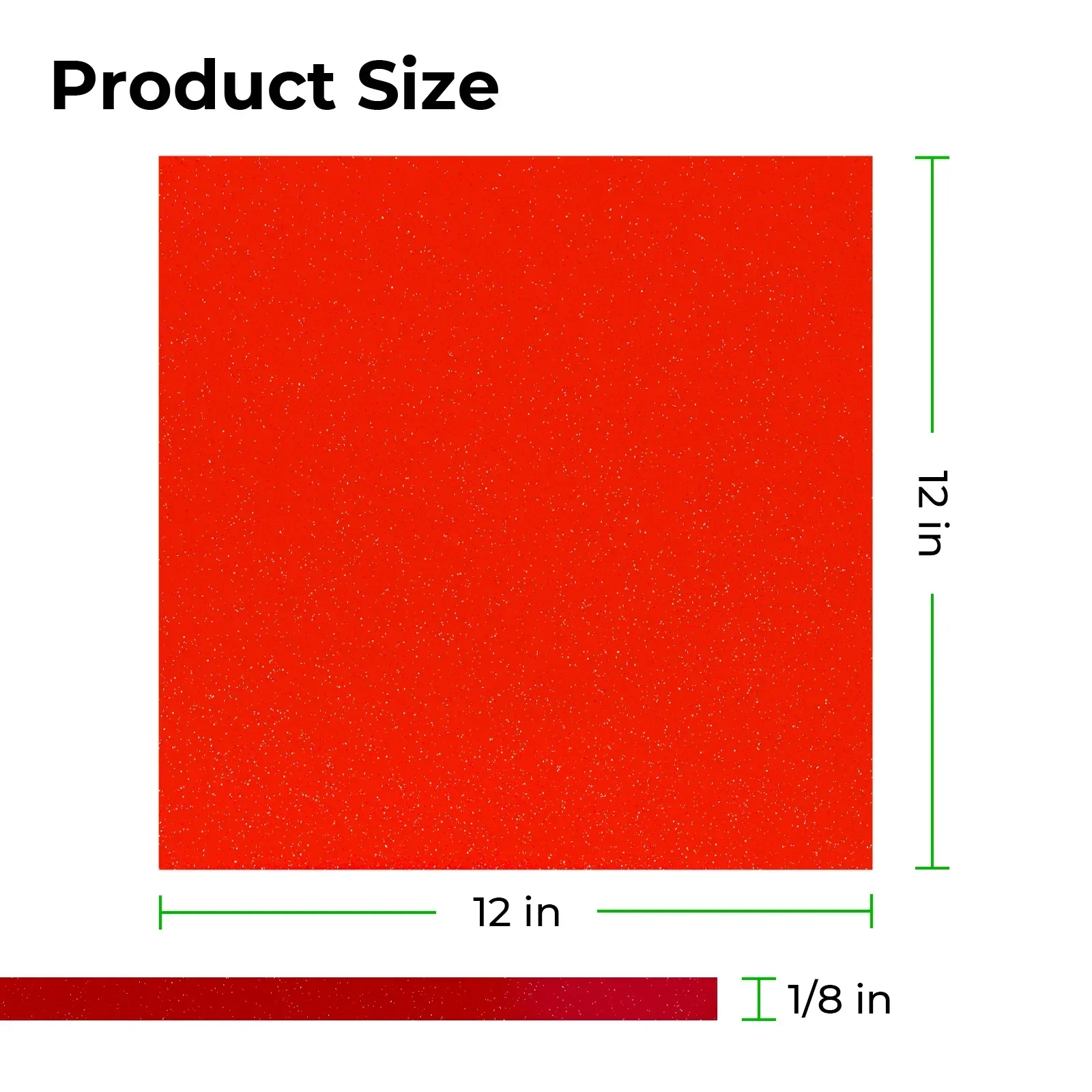 xTool - Acrylic Sheet Translucent Glossy - Glitter Red - 3mm (3pcs) - Image 3