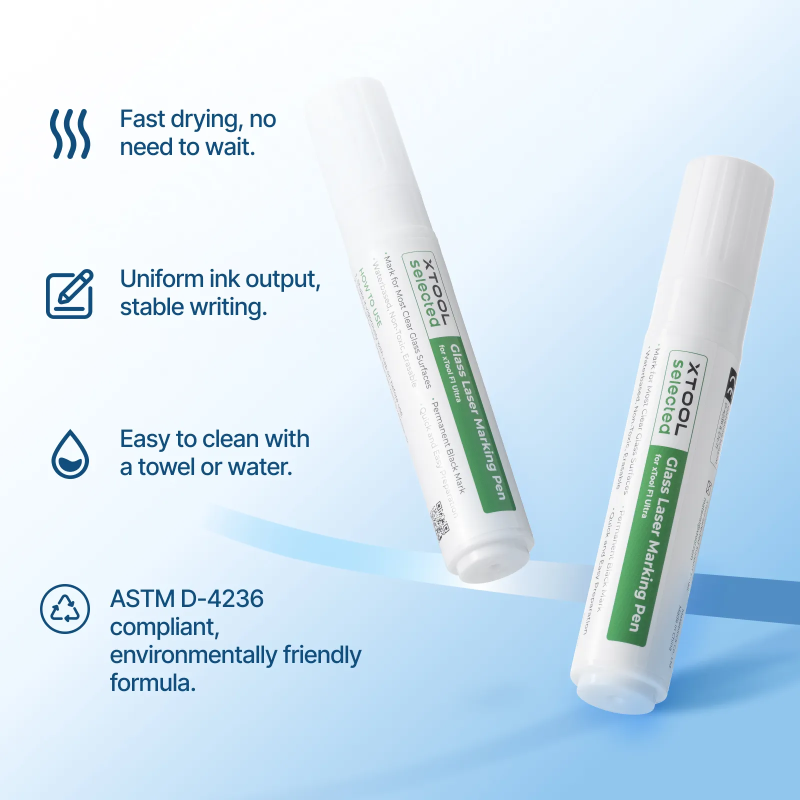 xTool - Black Laser Marking Pen for Glass (2pcs) - Image 4