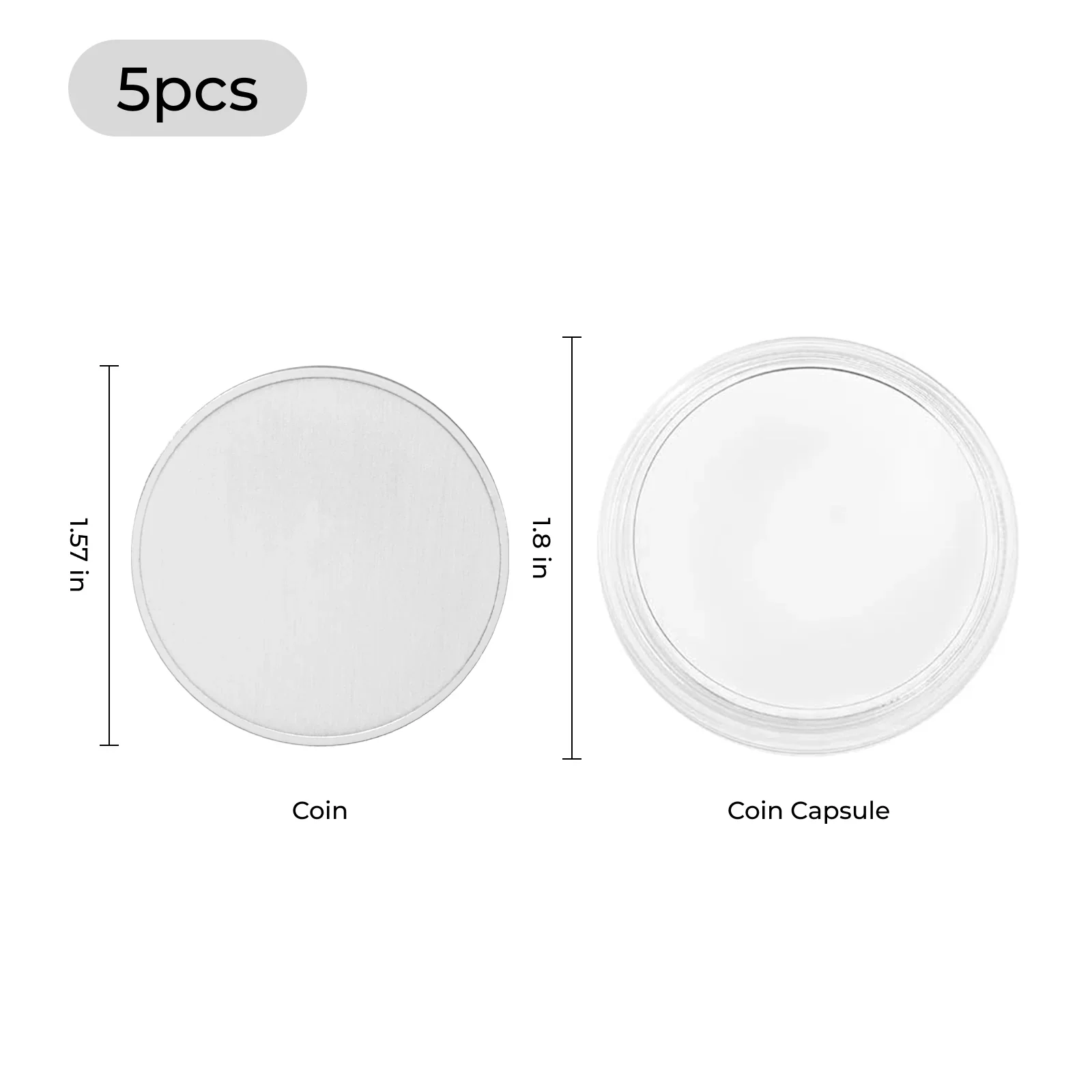 xTool - Blank Commemorative Zinc Coins (5pcs) - Image 3