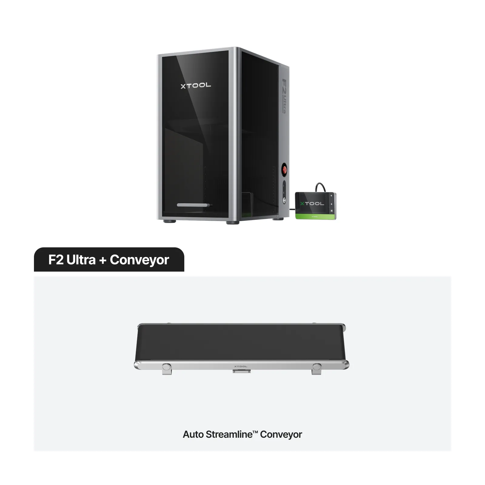 xTool - F2 Ultra - 60W MOPA + 40W Diode Dual Laser + Conveyer - Bundle