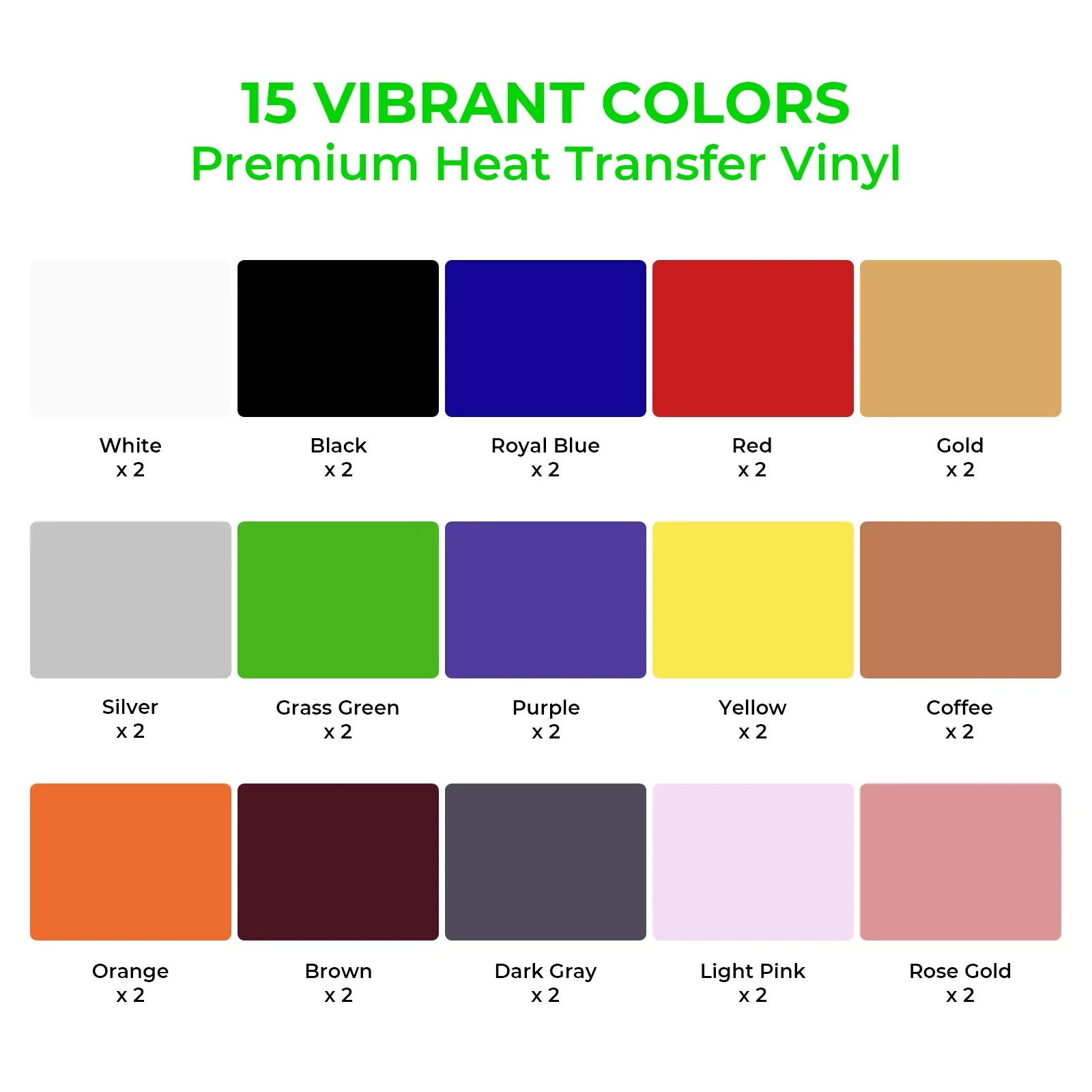xTool - PU Heat Transfer Vinyl (30pcs) - Image 4