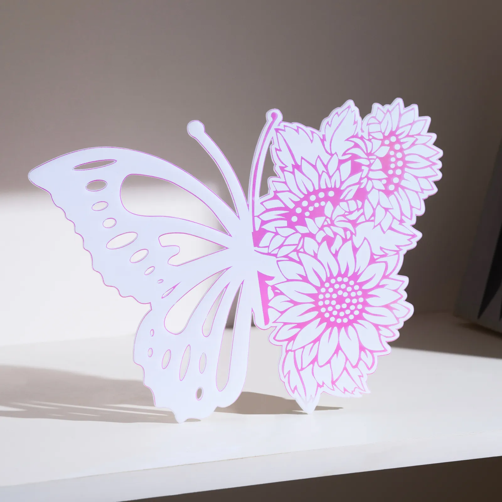 xTool - Two-Tone Glossy Acrylic Sheet Plexiglass - 3mm - Pink Iridescent (3 pcs) - Image 2